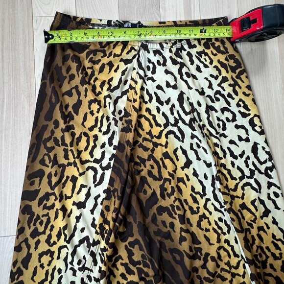 Vintage BEDO Leopard Print Asymmetrical Midi Skirt - Picture 3 of 8
